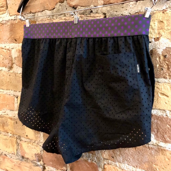 SEOBEAN MENS BLACK MESH SHORTS SIDE SPLITS WITH SNAPS ATHLETIC BEACH TRUNKS - Picture 8 of 14